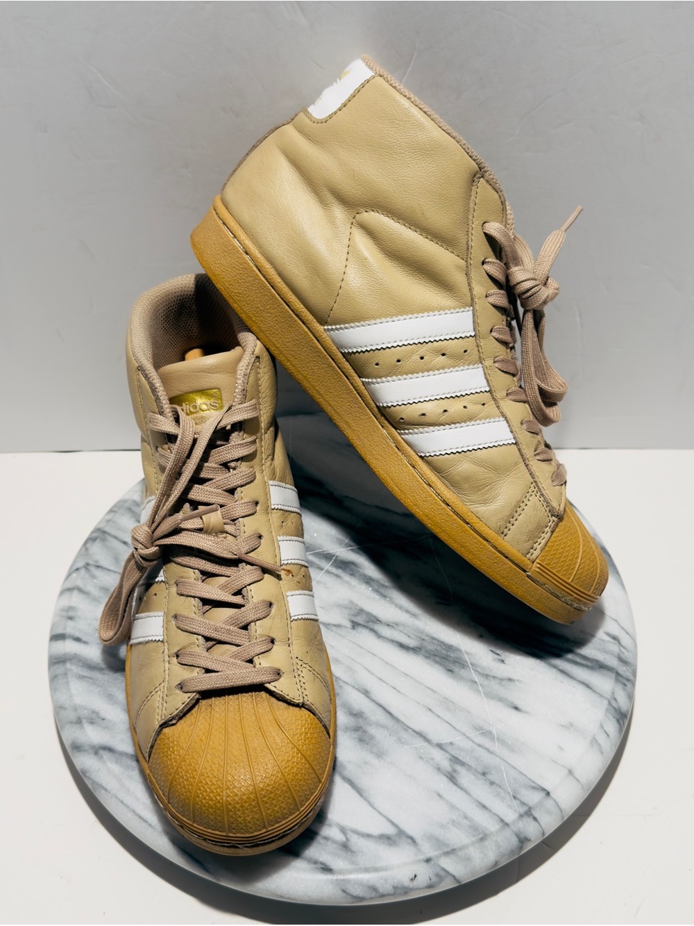 adidas Originals Pro Model J Khaki 2017 CG5074 Size 7 EUC Lifestyle Classic